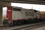 SOO 4405 hauls the local under the Canal St. bridge